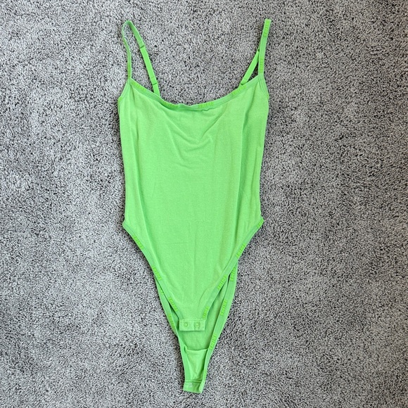 SKIMS Tops - SKIMS Neon Green Bodysuit